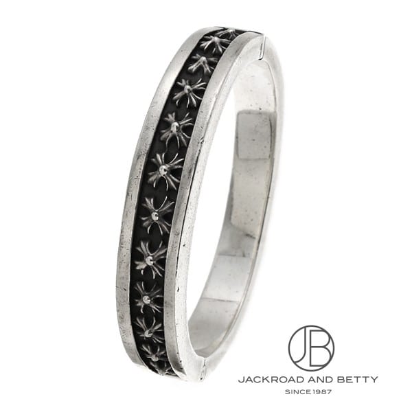 クロムハーツ ナローV CHプラス バングルブレスレット シルバー