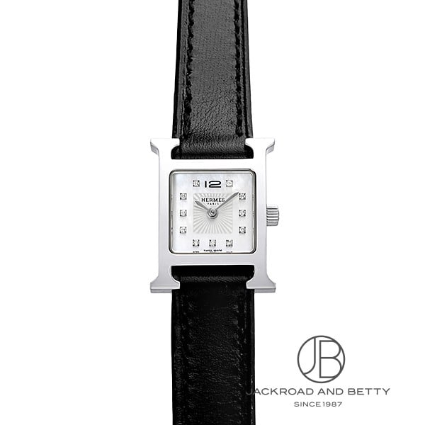 (ゆっちゃん)HERMES エルメス Hウォッチ ミニ HERMES】 腕時計 《Hウォッチ》 ミニ 21 mm ダイヤモンド11個 (HERMES