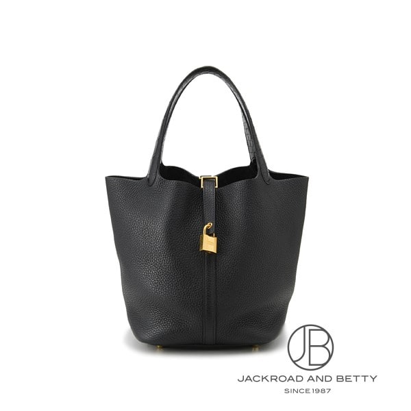 新品未使用品　エルメス　ピコタンロックmm ノアール ピコタンロック タッチ MM ノワール ブラック 黒[] Picotin Lock MM