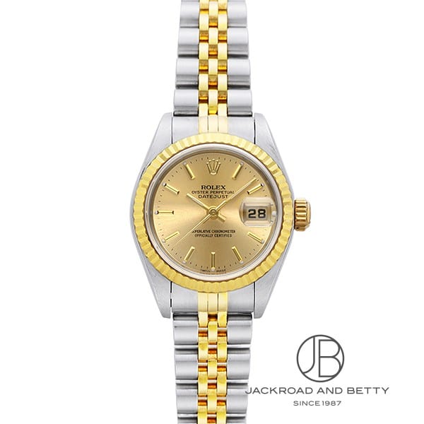 ROLEX ロレックス ウォッチ デイトジャスト26 時計 79173G 腕時計
 K18イエローゴールド K18YG/ステンレススチール シャンパン10Pダイヤモンド 自動巻き シャンパン10Pダイヤモンド文字盤 レディース【中古】460 ロレックス デイトジャスト 79173G シャンパンコンピュータ