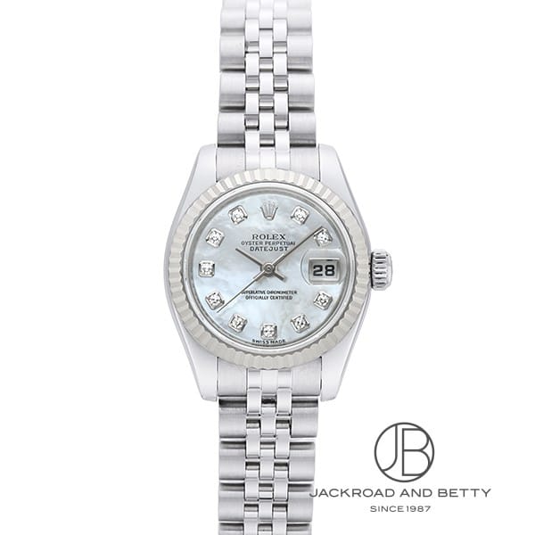 ROLEX ロレックス デイトジャスト26 179174NG 腕時計
 K18ホワイトゴールド K18WG/ステンレススチール ホワイトシェル10PD文字盤 自動巻き レディース【中古】【472】 ロレックス デイトジャスト 26 179174NG | 時計・ブランド腕時計専門店