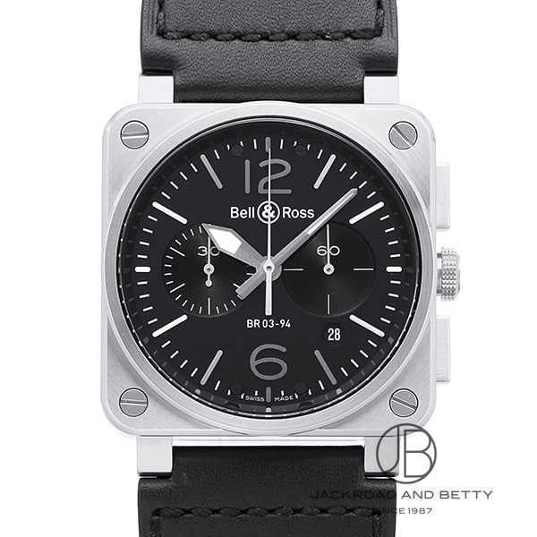 ベル＆ロス Bell & Ross BR0394-BL-SI/SCA ブラック メンズ 腕時計