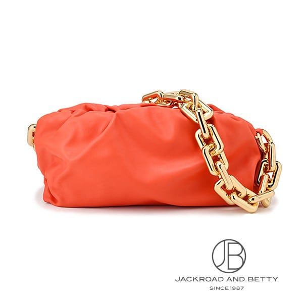 未使用　BOTTEGA VENETA　ポンポン　オレンジ　バッグチャーム ボッテガヴェネタ BOTTEGA VENETA ボッテガヴェネタ BOTTEGA