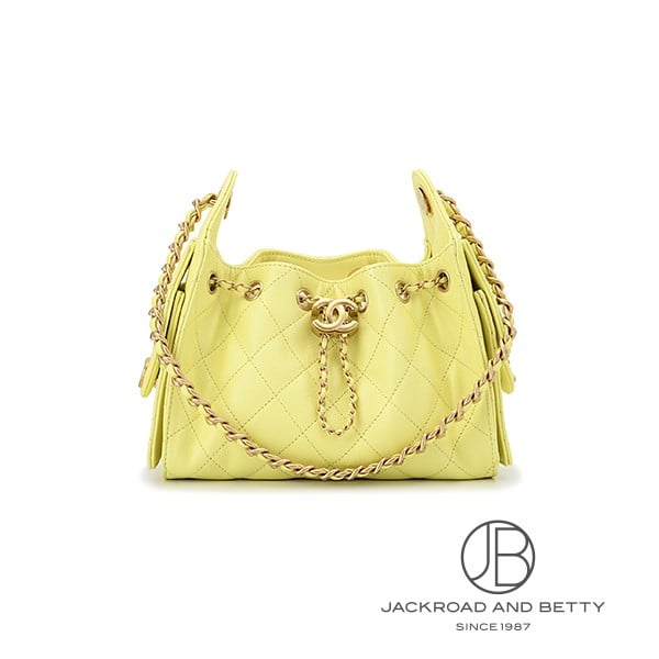 シャネル CHANEL 25 ミニ ハンドバッグ イエロー 黄色 AS5631 B20304