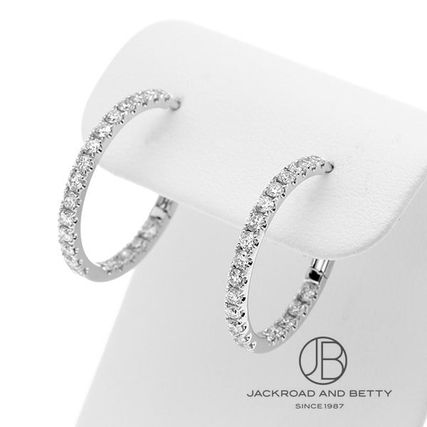 ノーブランド フープ ピアス 296420/G4AE02 D:0.76ct
