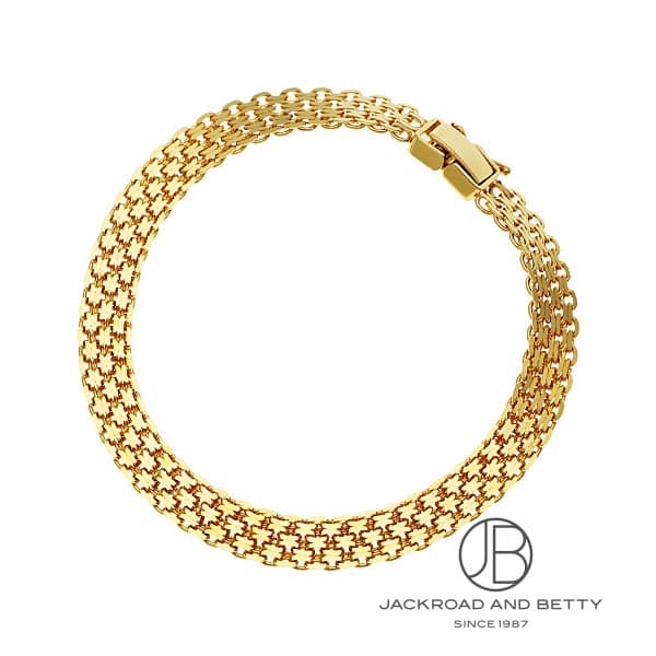 K18 4連 ビスマルク チェーン ブレスレット 10g 18cm[] K18