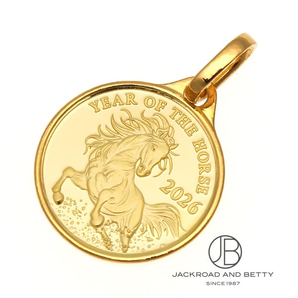 未来　ドリームキャッチャー　ペンダントトップ　イエローゴールド　足金 K24 純金 1/20オンス 2026年 ホース コイン ペンダントトップ[] Pure