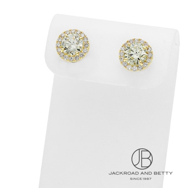 2ct N SI-2 ダイヤモンド スタッド ピアス[] Diamonds Stud Earrings