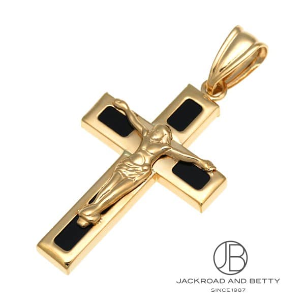 K18 クロス ペンダントトップ[KR(9-0)TP0167-ONYX] K18 Cross Pendant