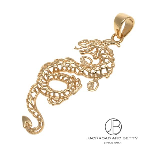 K18 ドラゴン型 ペンダントトップ[XXP12436] K18 Dragon Pendant Top
