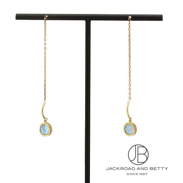 シェルピアス　k18 新品　即発送可能 K18 シェル ドロップ ピアス[] K18 Shell Drop Earrings | ノー