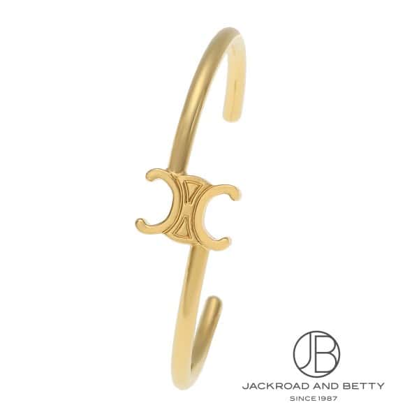 トリオンフ アシンメトリック カフ / ゴールドフィニッシュ ブラス