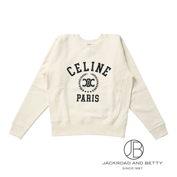 CELINE セリーヌ スウェット コットンフリース ロゴ 24SS XS CELINE セリーヌ スウェット コットンフリース ロゴ 24SS XS