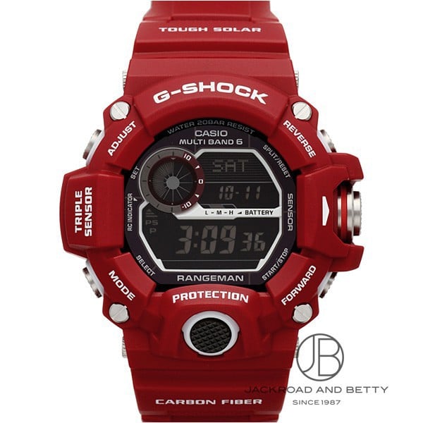 【美品】G-SHOCK RANGEMAN MEN IN RESCUE RED