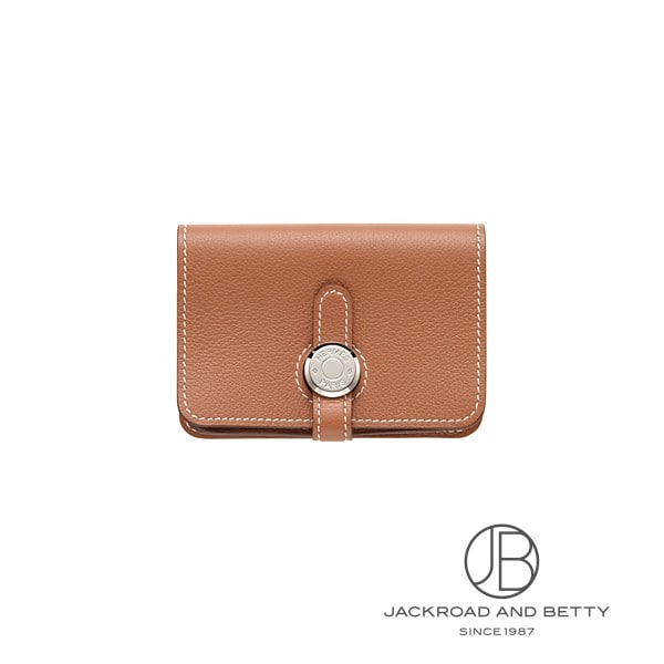 ドゴン カードケース ゴールド ブラウン[] Dogon Card Case Gold | エルメス 新品 バッグ/財布/小物