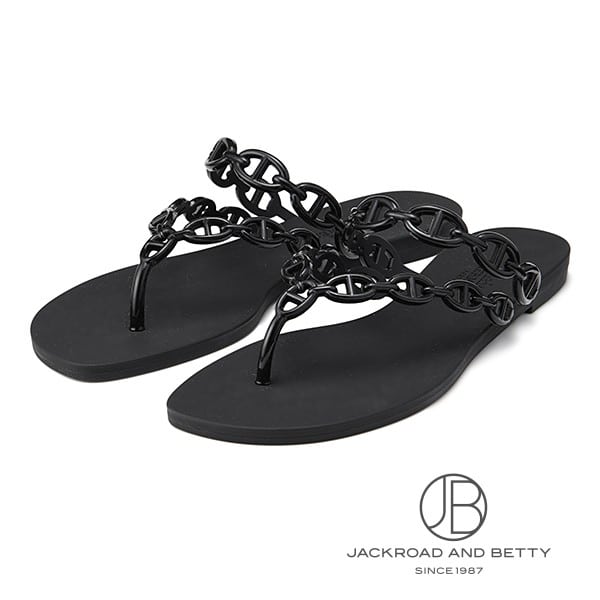 サンダル アイランド ノワール ブラック 黒 38[H241051Z] Sandals