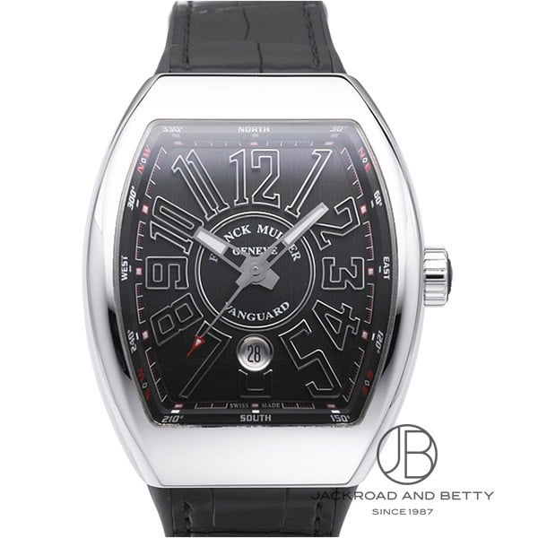 【値下げしました！】FRANCK MULLER フランクミュラー 腕時計 VANGUARD ヴァンガード AT ウォッチ ブラック文字盤 V45SCDTJ 自動巻き チタン    メンズ 定番【品】