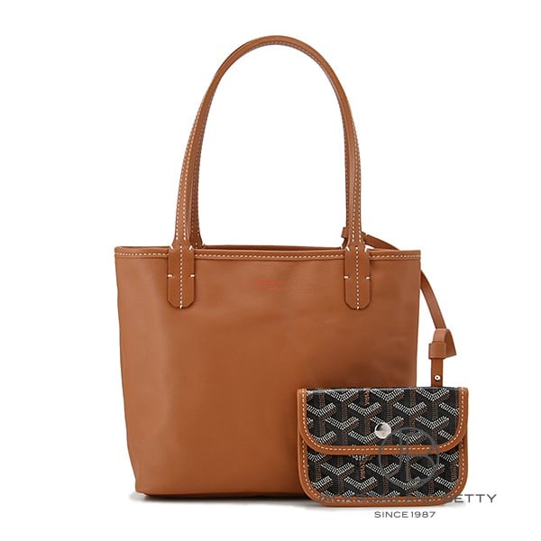 アンジュミニ ポーチ ブラック & ナチュラル[ANJOUSMINCG03TY01P