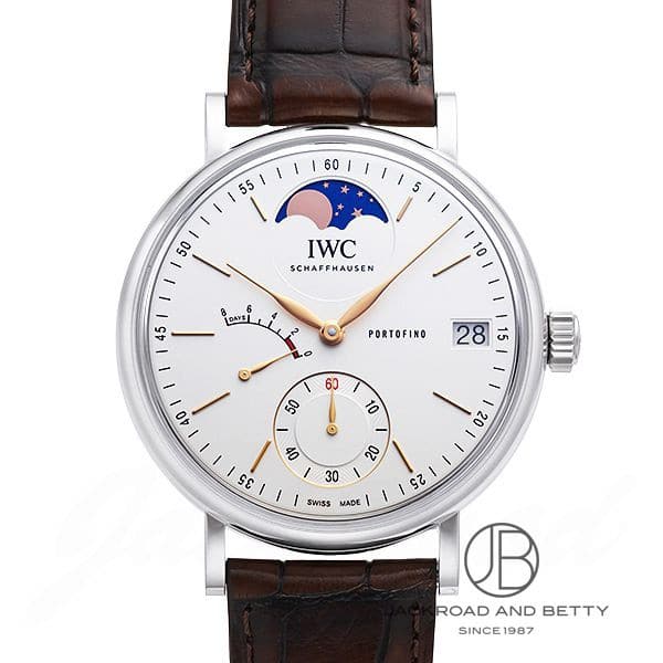 ☆良品【IWC SCHAFFHAUSEN】IWC ヴィンテージ ポートフィノ ムーンフェイズ cal.9880 IW544801 手巻き メンズ 【2210】【ev20】