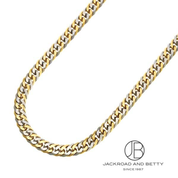 K18 pt850 刻印 コンビ ネックレス アクセサリー K18 PT850 コンビ 6面ダブル 50g 50cm ネックレス 造幣局刻印