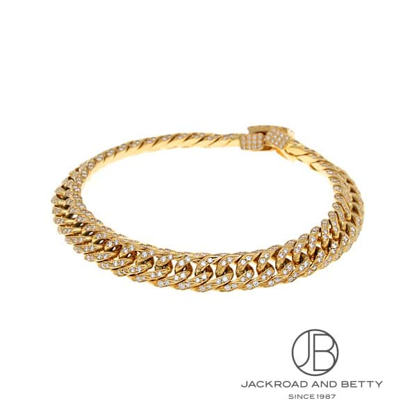 K18 6面 ダブル 44g 20cm ブレスレット 造幣局刻印有り[] Gold Chain