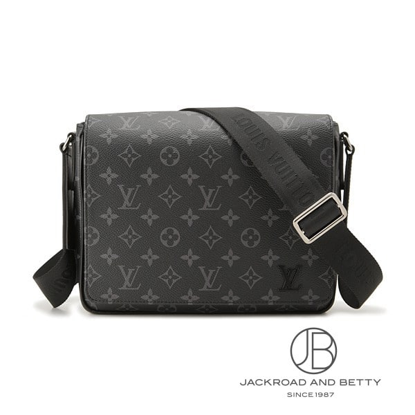 Louis Vuitton Monogram Eclipse District PM NV3 Shoulder Bag Black M46255 -  Black