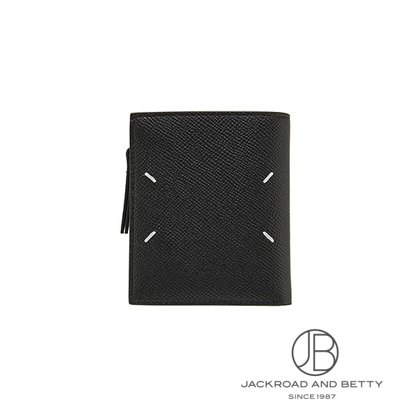 マルジェラ 4ステッチ フリップフラップ ウォレット 4ステッチ フリップフラップ ウォレット ブラック 黒