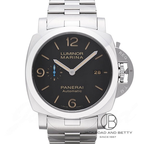 パネライ PANERAI PAM01313 ルミノール マリーナ 1950 3DAYS アッチャイオ デイト 自動巻き メンズ 美品 内箱・保証書付き_744407