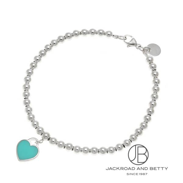 ティファニー Return To Tiffany レッドビーズ ブレスレット☆ リターントゥティファニー ハートタグ ビーズブレスレット (S