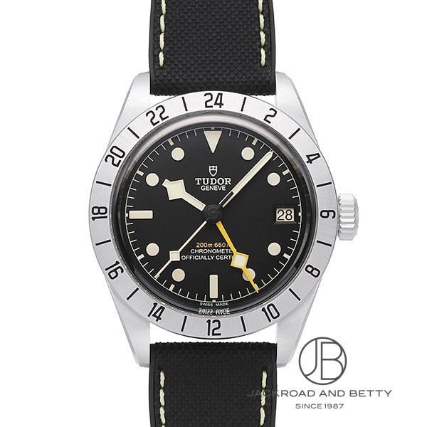 チューダー/チュードル TUDOR ブラックベイ プロ GMT 79470-0003 ブラック SS/純正バックル・ラバーライニングストラップ 自動巻き メンズ 腕時計