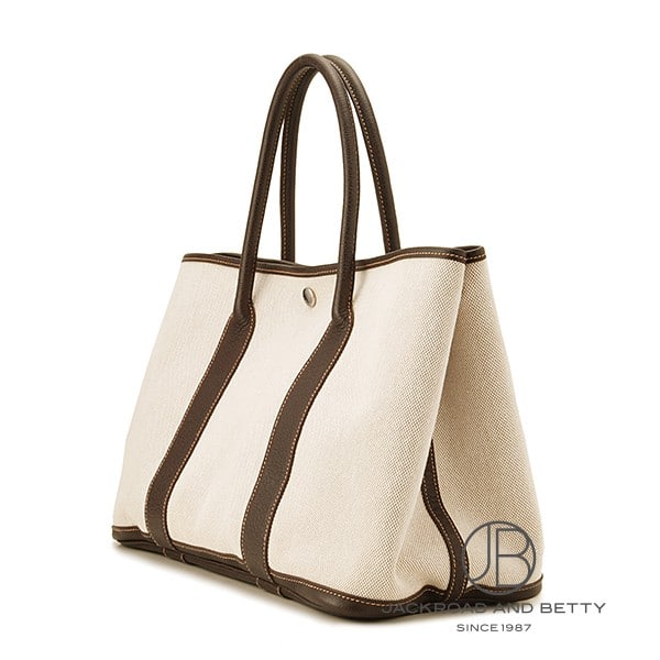 【良品】エルメス ガーデンパーティー PM マロン D刻印 軽量 大容量 A4可 HERMES エルメス ガーデンパーティ30 ゴールド ネゴンダ