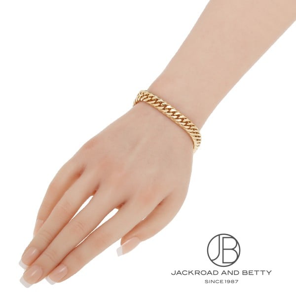 K18 6面 ダブル 49.4g 20cm ブレスレット 造幣局刻印有り[] Kihei Gold