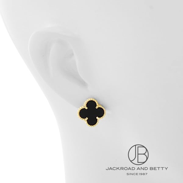 シルバートレイ アンティーク 八角形 ピアス アルハンブラ