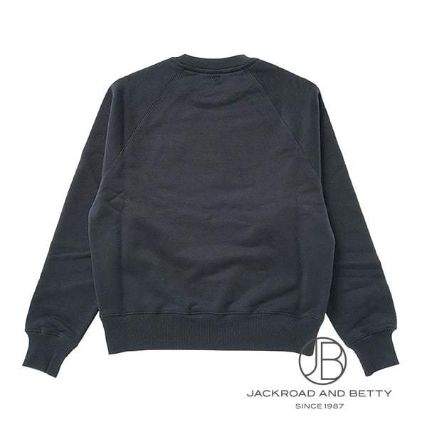 アミパリス　ループバック オーガニックコットンフリース スウェットシャツ ループバック オーガニックコットン ヘビーフリース Ami de