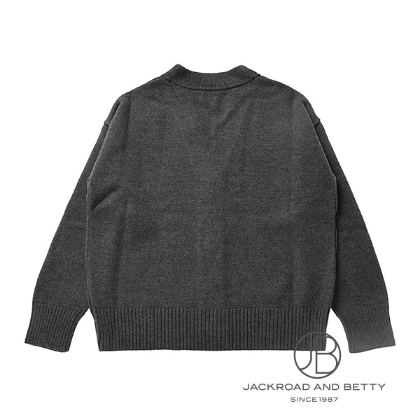 未使用品　アミ ami メリノウールフェルト　カーディガン パープルM AMI Alexandre Mattiussi(アミアレクサンドルマテュッシ) メリノ