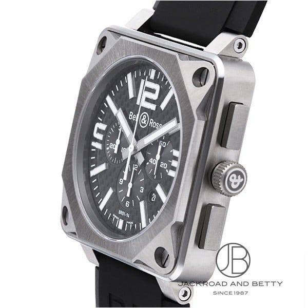 ベル＆ロス Bell & Ross プロ　チタニウム BR01-94-TT チタン ベルト：ラバー 自動巻き メンズ 腕時計