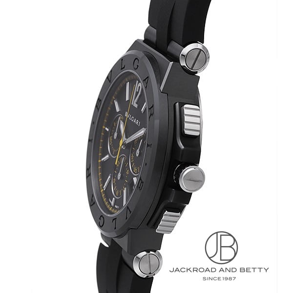 ブルガリ BVLGARI 腕時計 メンズ DG42BBSCVDCH/2 ディアゴノ ウルトラネロ クロノグラフ 42mm DIAGONO ULTRANERO CHRONOGRAPH 42mm 自動巻き（手巻き付） ブラックxブラック アナログ表示