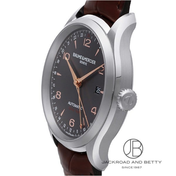 ボーム＆メルシェ BAUME & MERCIER クリフトン デュアルタイム MOA10111 ステンレススチール 自動巻き メンズ 腕時計
