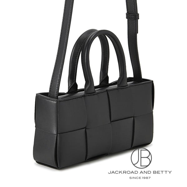 ボッテガ　ミニトートバッグ　黒　美品 ミニトートバッグ ブラック（黒）系 BOTTEGA VENETA(ボッテガ