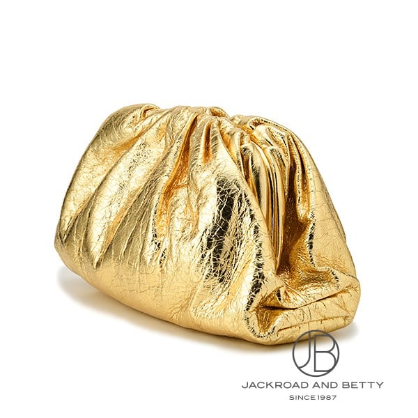 BOTTEGA VENETA ゴールド クラッチ　ザポーチ　ボッテガ　ショルダー ポーチ クラッチ バッグ ゴールド[576227 VA441 8011] Pouch