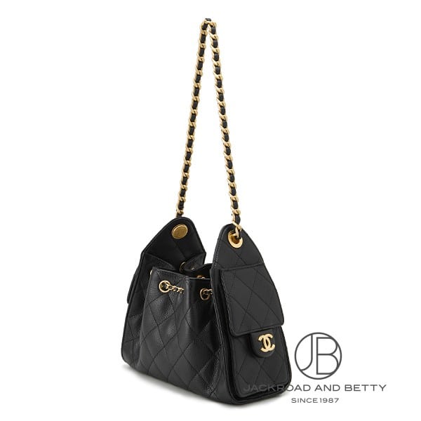 CHANEL 25 ミニ ハンドバッグ ブラック 黒[AS5631 B20304 94305