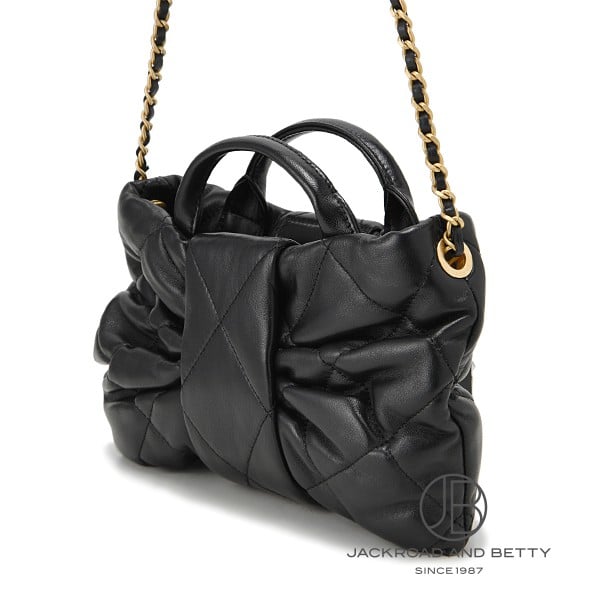 CHANEL ベロア　ブラック　ミニ　ショルダー　バッグ　ボーリング　ノベルティ スモール ボーリング バッグ ブラック 黒[AS5137 B18188 94305] Small