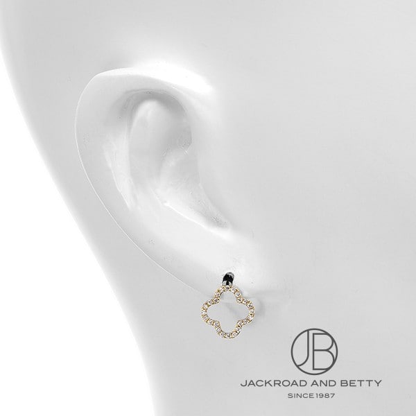 クローバー型 ダイヤ ピアス[] Clover Diamond Earring | ノー