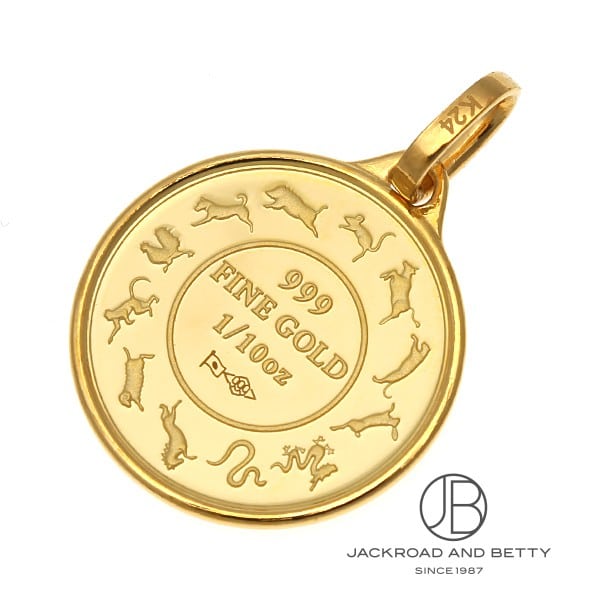 K24 純金 1/10オンス 2026年 ホース コイン ペンダントトップ[] Pure