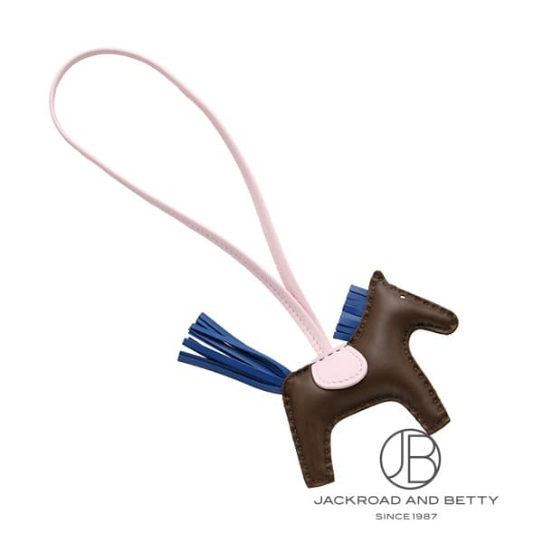 【新品未使用】新作ロデオチャーム PM エルメス ロベオクール ローズダーリン ロデオ チャーム PM ショコラ ブルーフランス ローズダーリン