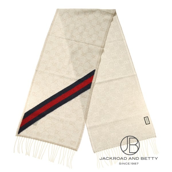 GGロゴ マフラー[570603-3g200-9568] GG Logo Muffler | グッチ 新品