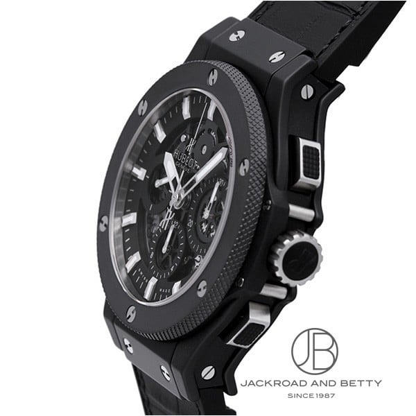 HUBLOT 311.CI.3010.GR.VDB11 アエロバン ブラックマジック 25本限定 腕時計 チタンセラミック ラバーx革 メンズ