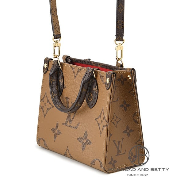 ルイヴィトン LOUIS VUITTON 2WAYバッグ オンザゴー BB モノグラムキャンバス モノグラムリバースキャンバス モノグラムリバース ゴールド金具 ショルダー ハンドバッグ M46839 RFID 【保存袋】【中古】 LOUIS VUITTON - ルイヴィトン LOUIS VUITTON 2WAYバッグ オンザゴー