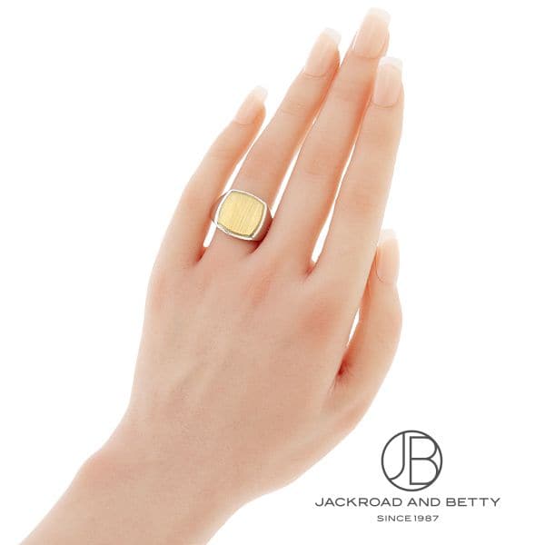クッション ゴールド トップ リング[100339] Cushion Gold Top Ring