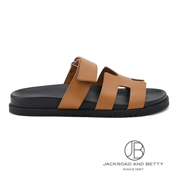 【上質な本革レザー♪】エルメス★サンダル ジュリー サンダル シプレ ナチュラル ブラウン 38[H222299Z] Sandals
